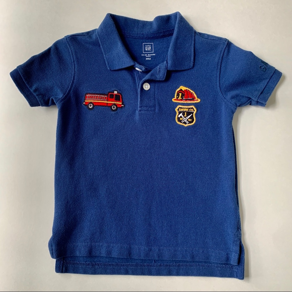 Baby Gap Firefighter Polo Shirt 18/24M